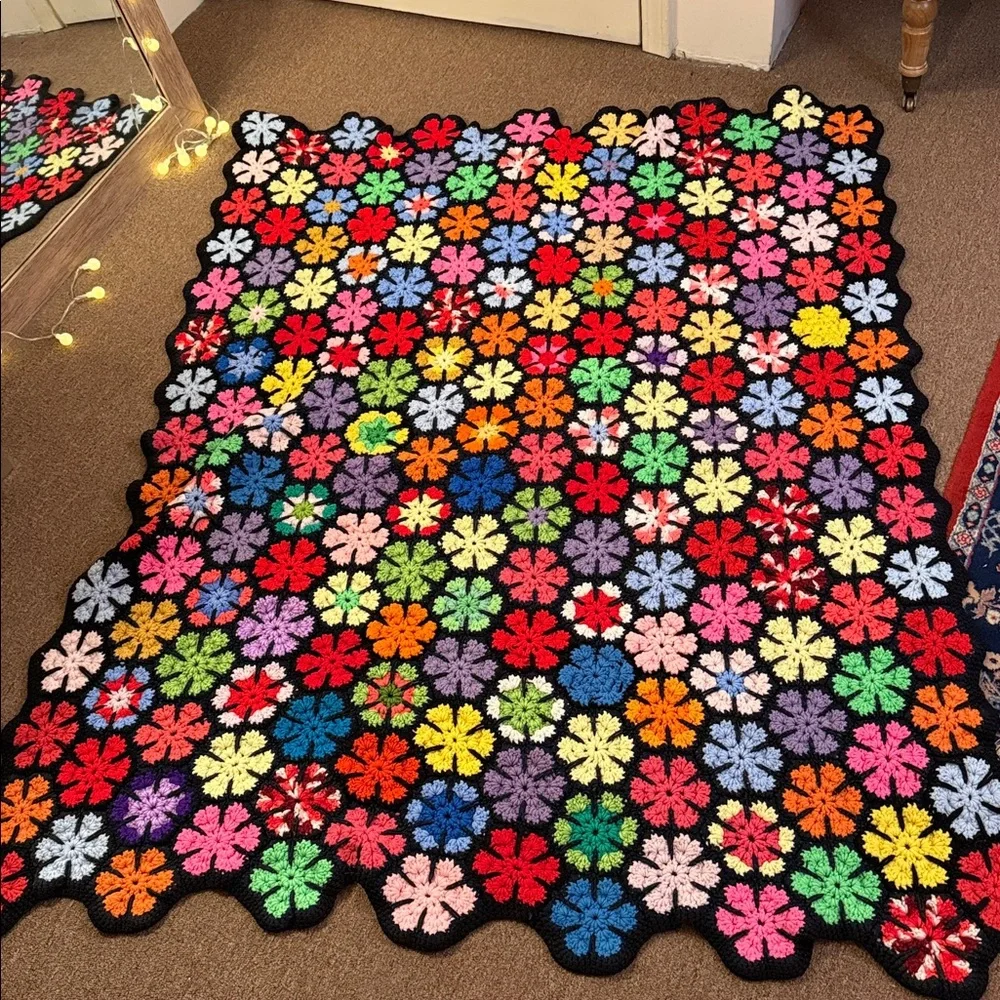 Urban Renewal One-Of-A-Kind Crochet Throw Blanket